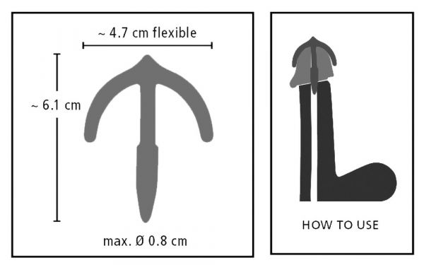 Penisplug Sperm Anker: Maße & Anwendung