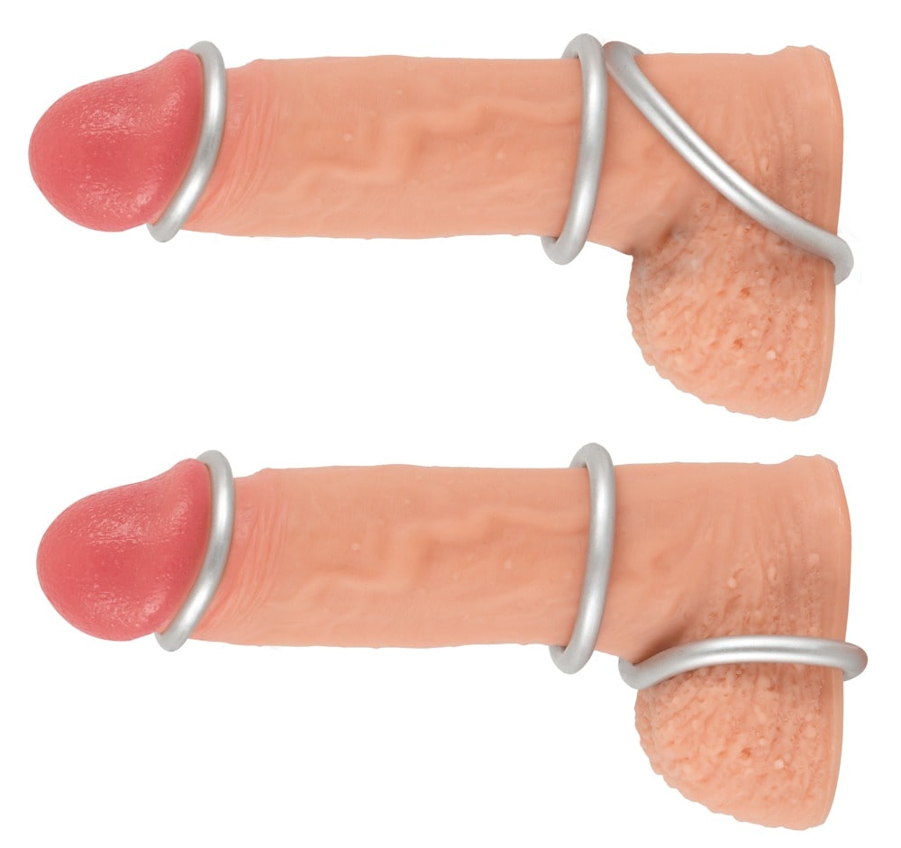 Y2T Metallic Silicone Cock Ring Set